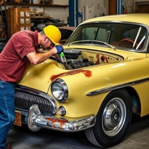 Oil changes and parts servicing for classic cars